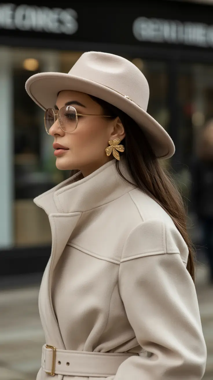 winter fits 2025-2026 Soft Neutrals with Statement Accessories