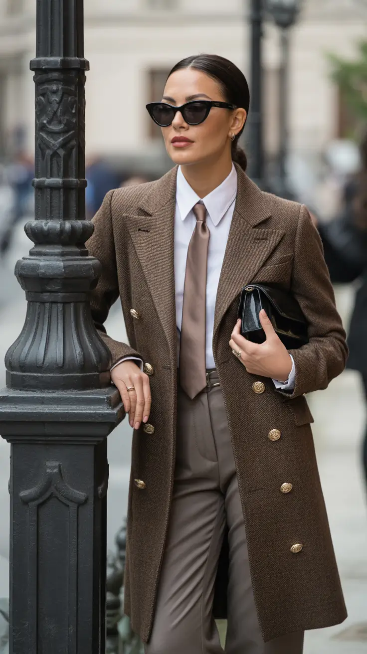 winter fits 2025-2026 Executive Edge in Chocolate Tones