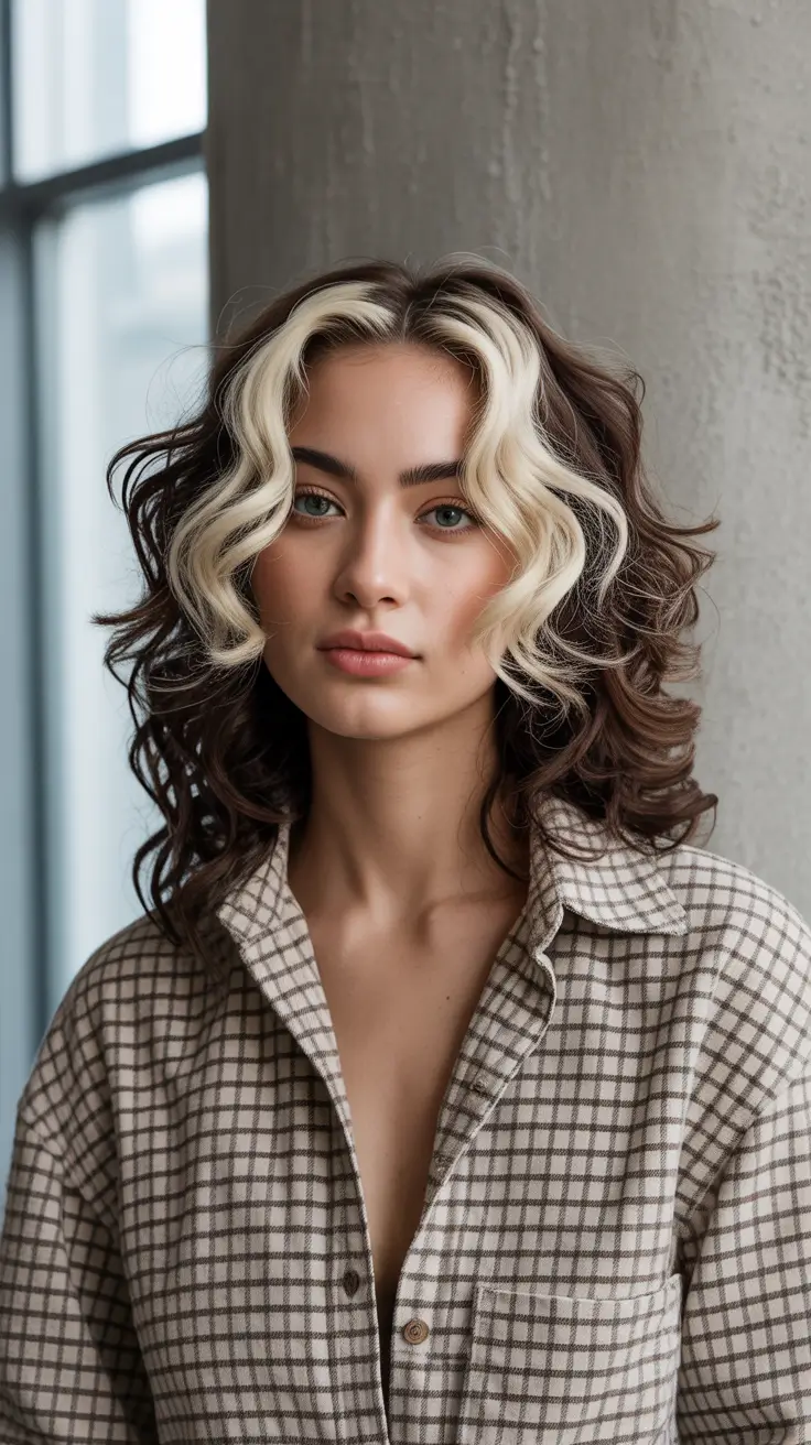 winter hair colors for brunettes 2025-2026 Two-Toned Voluminous Layers