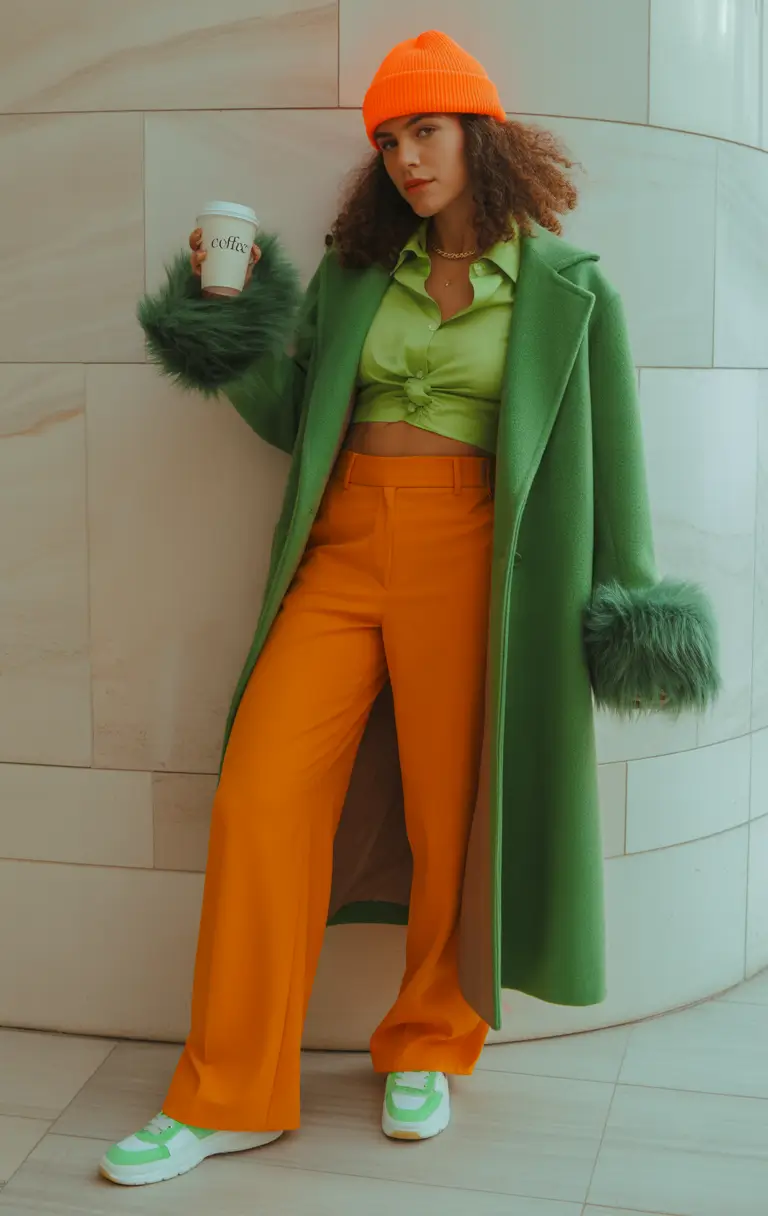 winter outfits aesthetic 2025-2026 Retro Citrus Vibes with a Hint of Sass