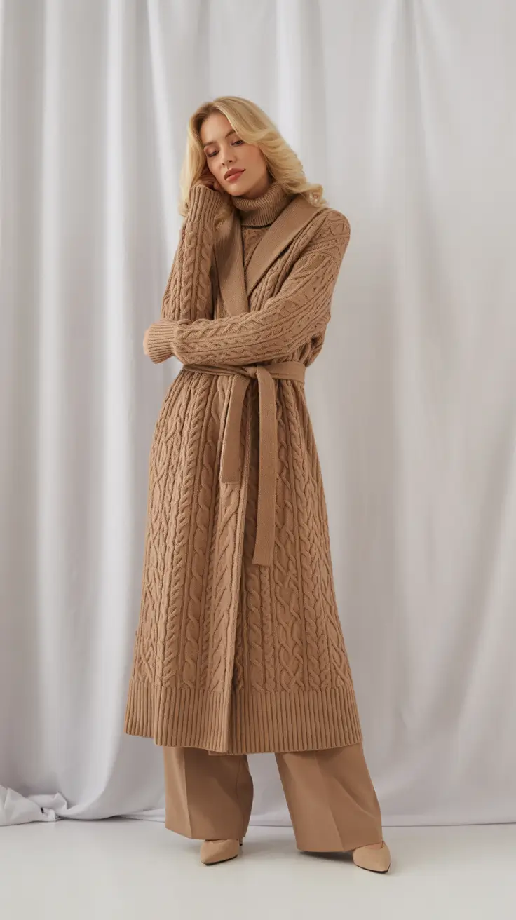 winter outfits cold 2025-2026 Scandi Knit Sophistication