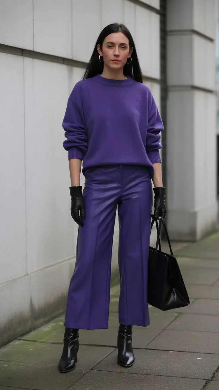 winter outfits cold 2025-2026 Purple Power Street Style