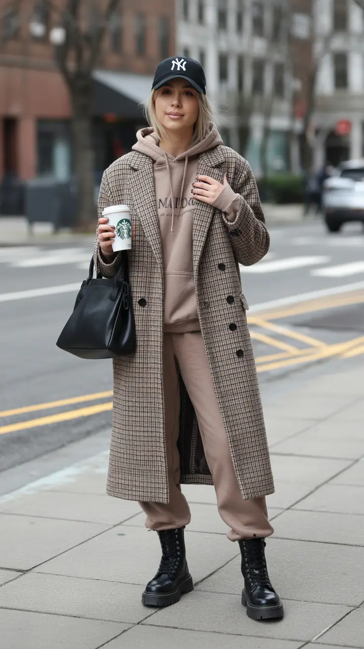 winter outfits cold 2025-2026 Casual Coffee Run Energy