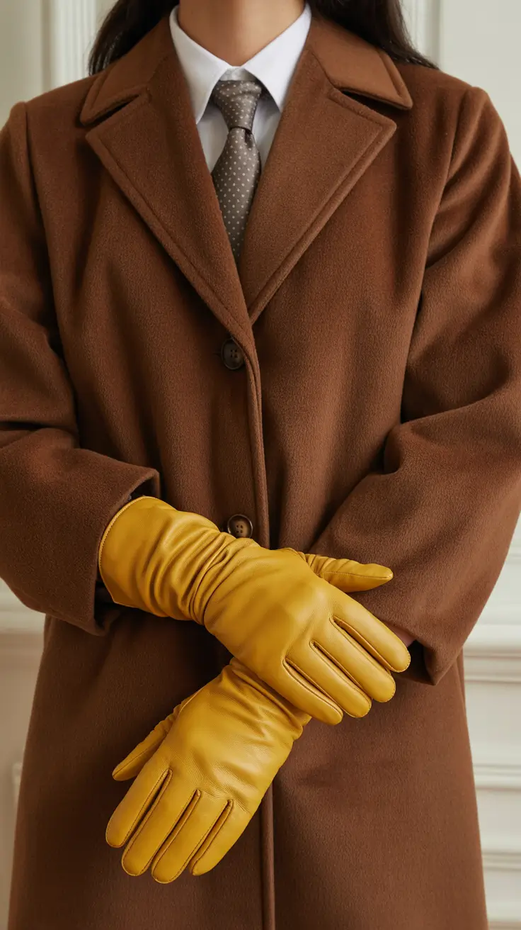 winter outfits cold 2025-2026 Golden Touch with Brown Neutrals