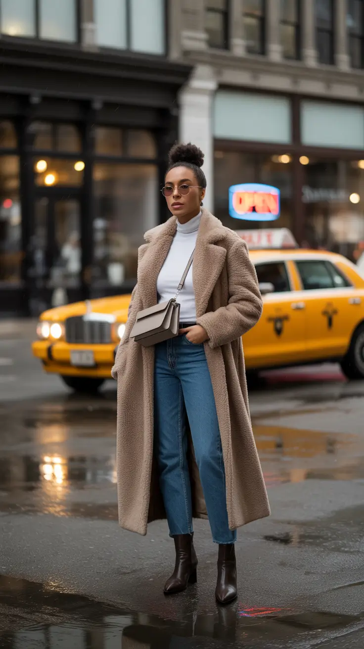 winter outfits inspiration 2025 City Sleek in NYC Neutrals