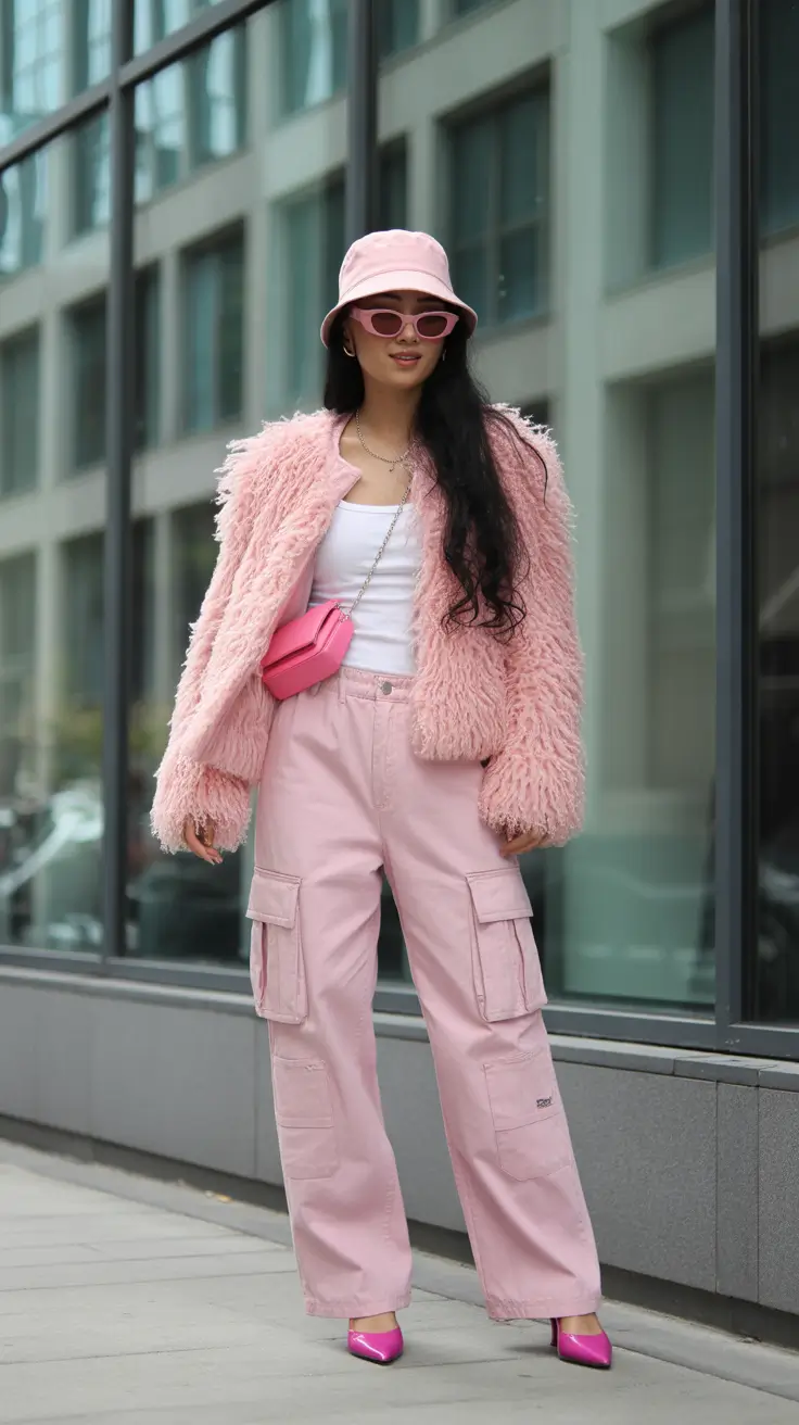 winter outfits inspiration 2025 Blush Layers & Y2K Street Cool