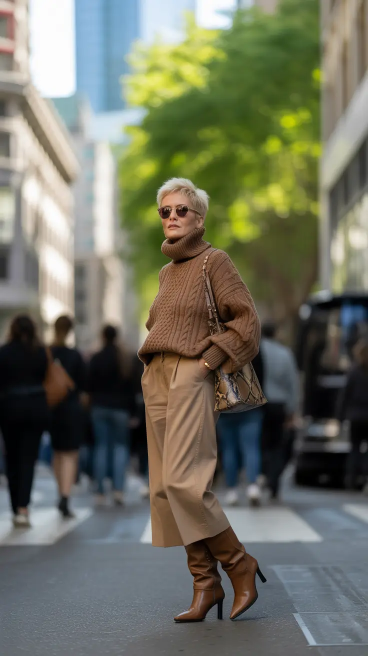 winter outfits over 40 2025-2026 Timeless Neutrals with a Modern Twist