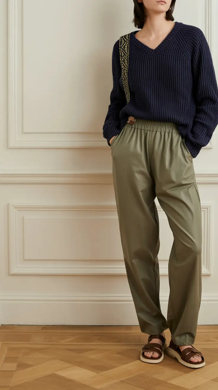 winter work outfits 2025-2026 Minimalist Mood Meets Slouchy Cool