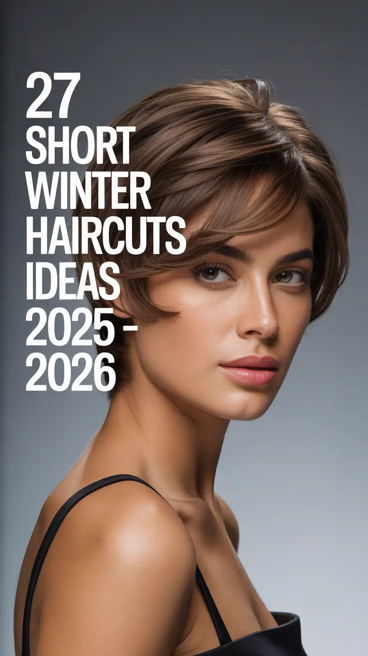 Short Winter Haircuts Ideas 2025–2026: Trendy Bob, Wolf Cut & Blonde Styles for Women