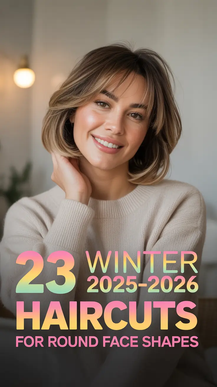 Winter 2025–2026 Haircuts for Round Face Shapes: The Best Bob, Pixie & Layered Styles for Every Mood