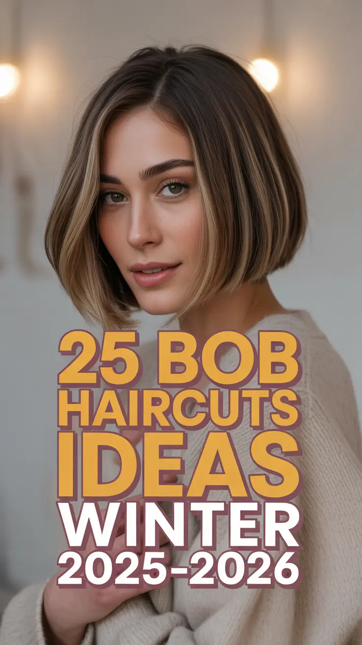 Bob Haircuts Ideas Winter 2025–2026: Trendy, Layered & Effortless Looks for Women