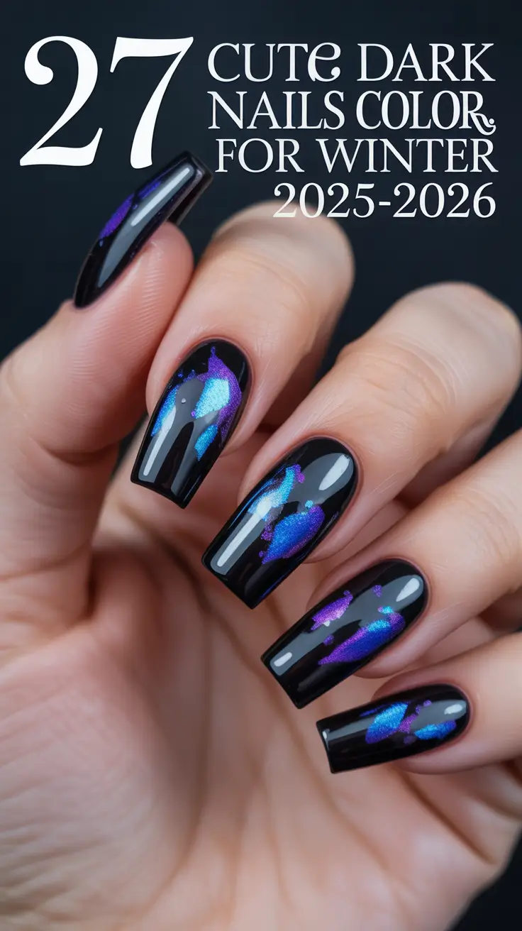 Cute Dark Nails Color for Winter 2025–2026: Chic Seasonal Designs You’ll Want to Try