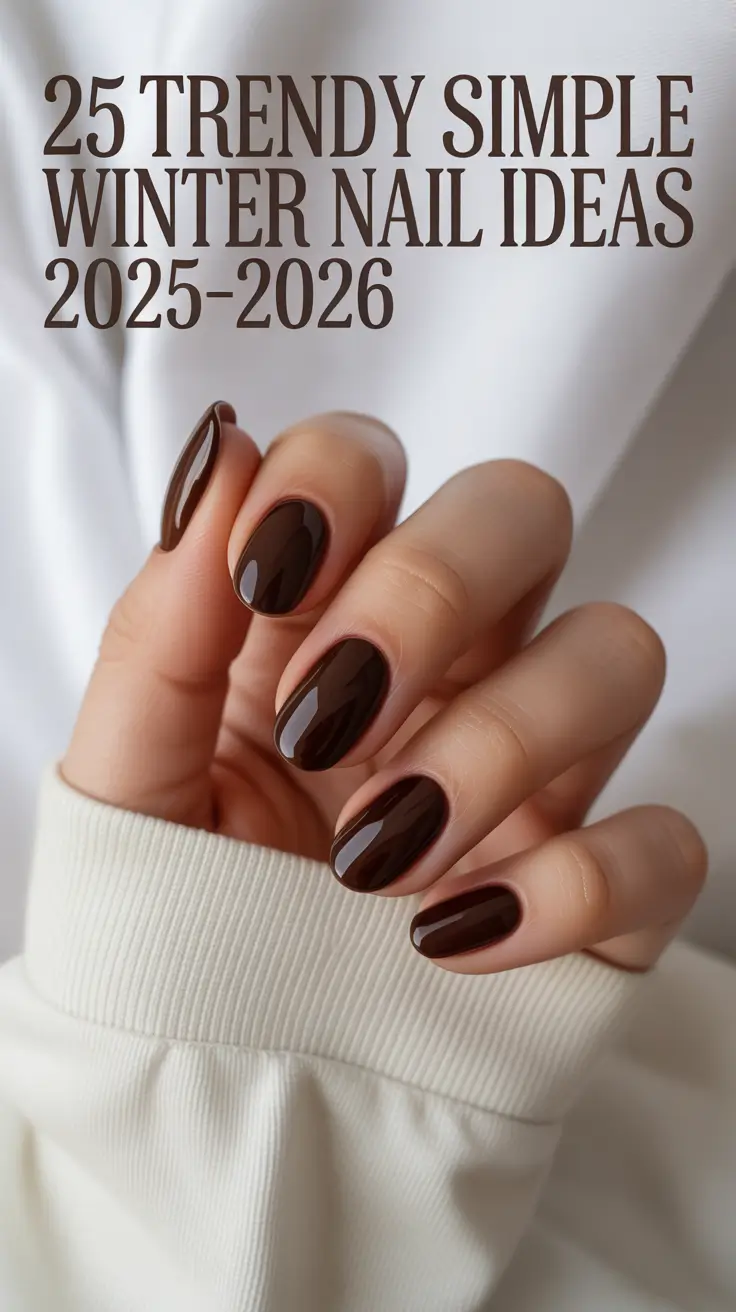 Trendy Simple Winter Nail Ideas 2025–2026: Cute, Short & Elegant Designs for the Cold Season