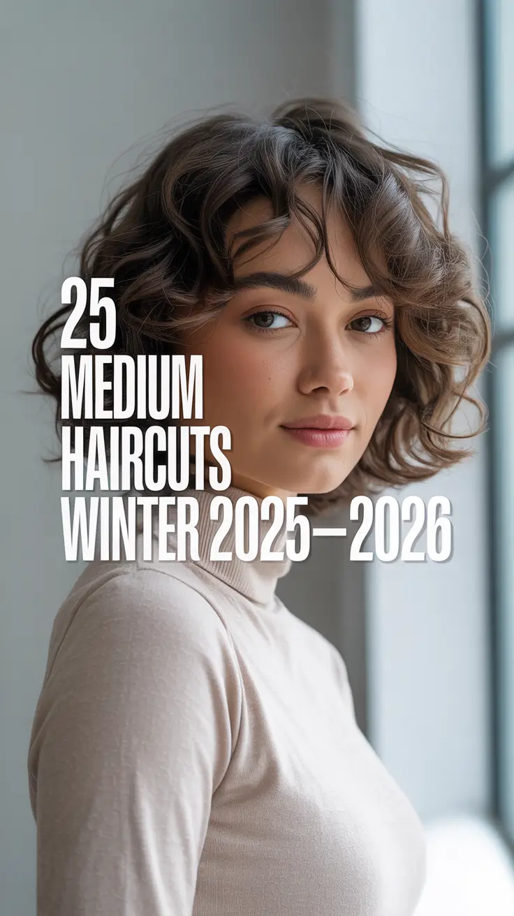 Medium Haircuts Winter 2025–2026: Chic Ideas with Layers, Bangs & Wavy Inspo