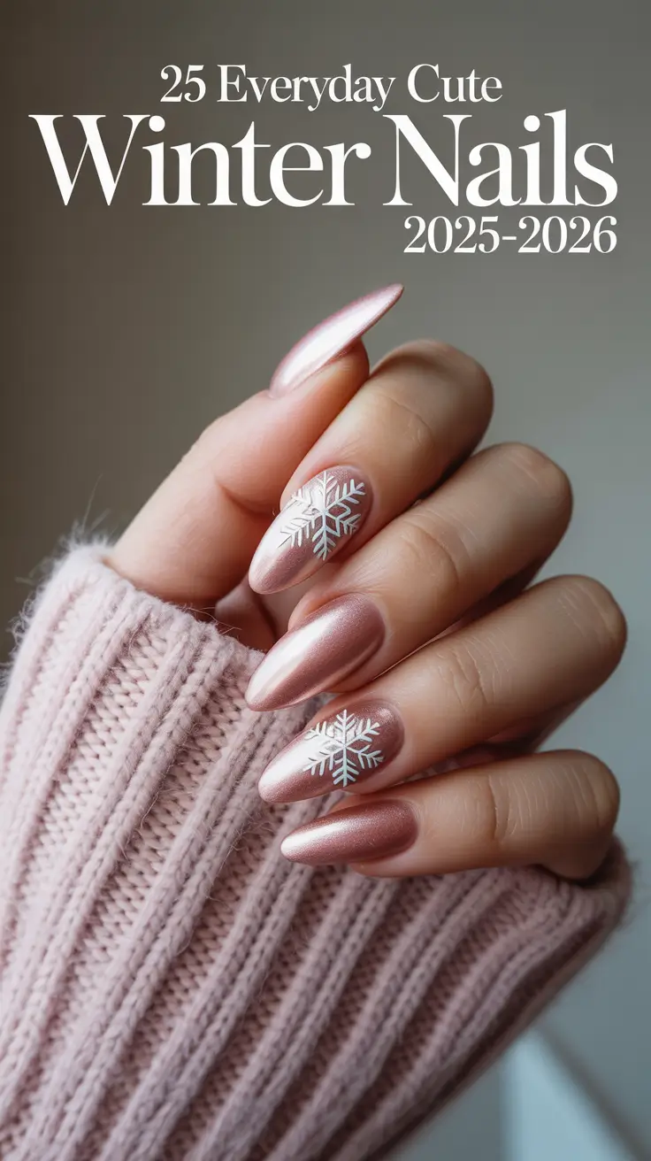 Everyday Cute Winter Nails 2025–2026: Simple & Chic Nail Designs for Cold-Season Inspiration