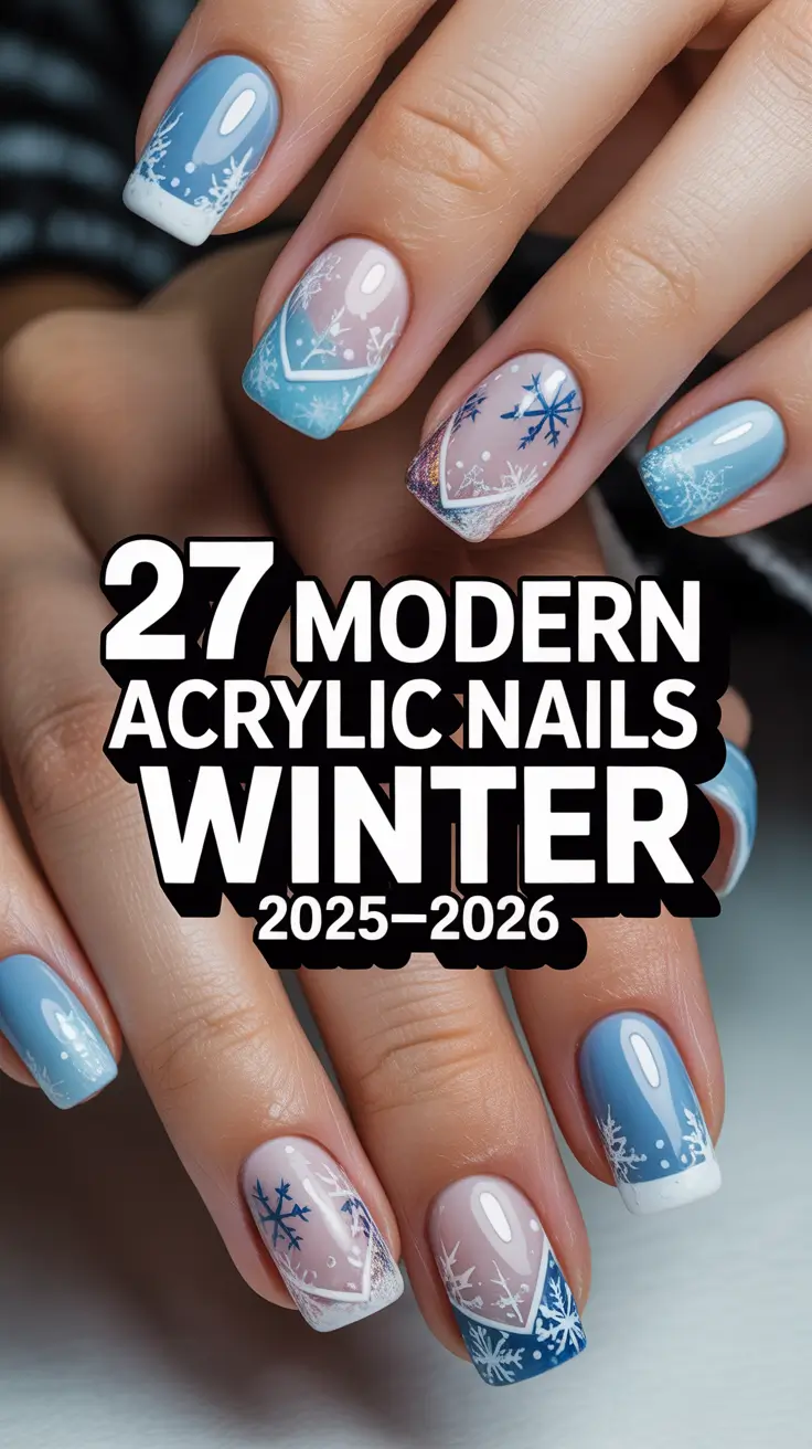 Modern Acrylic Nails Winter 2025–2026: Trendy Designs and Inspiring Ideas for the Cold Season