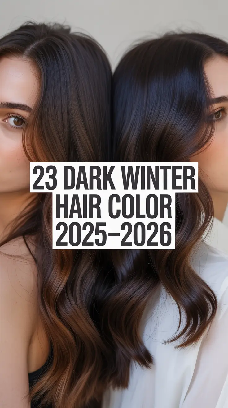 Dark Winter Hair Color 2025–2026: Best Ideas and Palette Inspiration