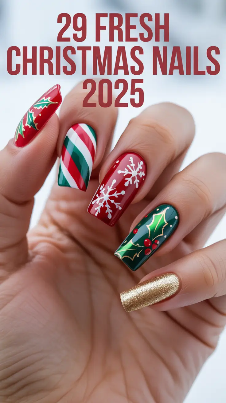 Fresh Christmas Nails 2025: Trendy Winter Designs, Inspo & Festive Nail Art Ideas