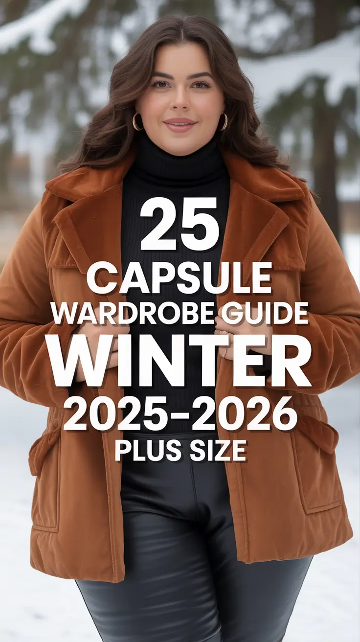Capsule Wardrobe Guide Winter 2025–2026 Plus Size: Stylish Outfits, Coats & Smart Casual Ideas