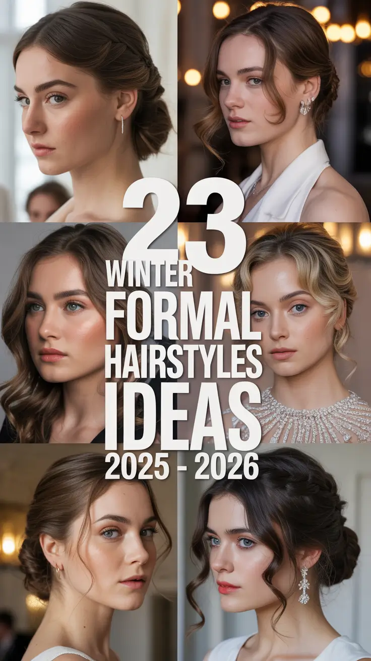 Winter Formal Hairstyles Ideas 2025–2026: Elegant, Easy & Cute Looks for Every Hair Type