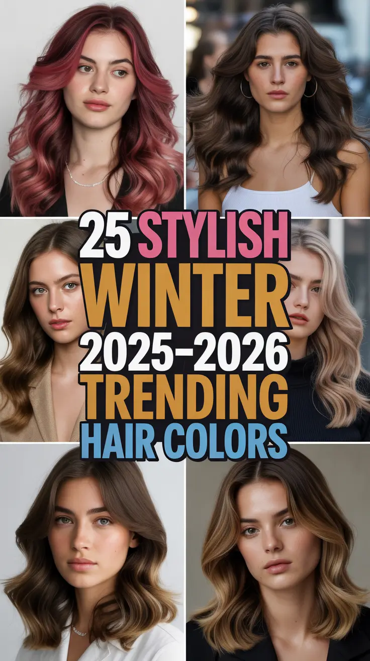 Stylish Winter 2025–2026 Trending Hair Colors: Fresh Ideas for Every Woman