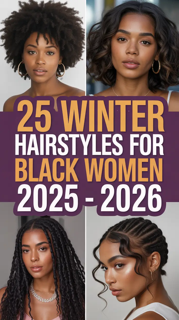 Winter Hairstyles for Black Women 2025–2026: Elegant, Natural & Protective Hair Trends to Try This Season
