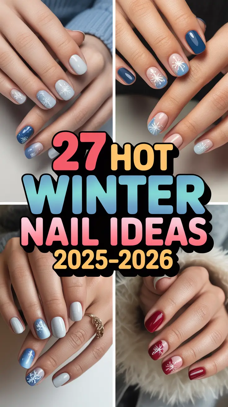 Hot Winter Nail Ideas 2025–2026: Classy, Cute & Trendy Manicures for the Cold Season