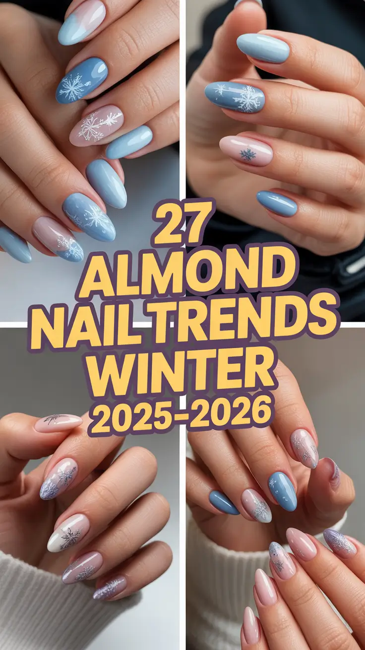 Almond Nail Trends Winter 2025–2026: Classy, Cute & Chic Winter Manicure Ideas to Try Now