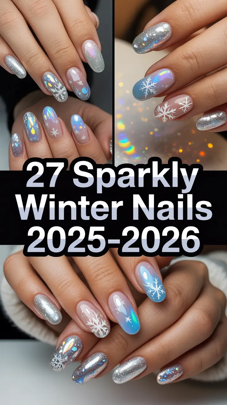 Sparkly Winter Nails 2025–2026: Elegant Seasonal Designs for a Glamorous Look
