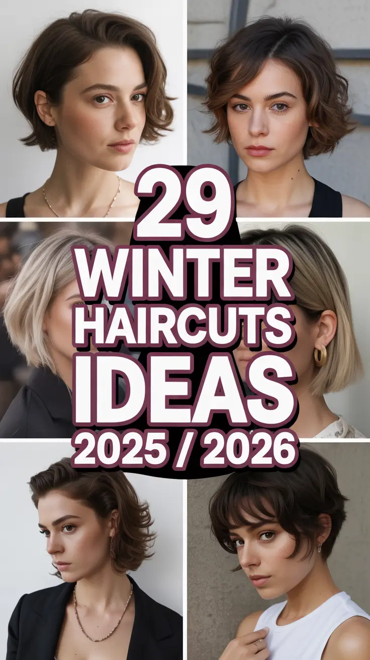 Winter Haircuts Ideas 2025 / 2026: Cute Short, Medium & Long Inspo for Every Face Shape