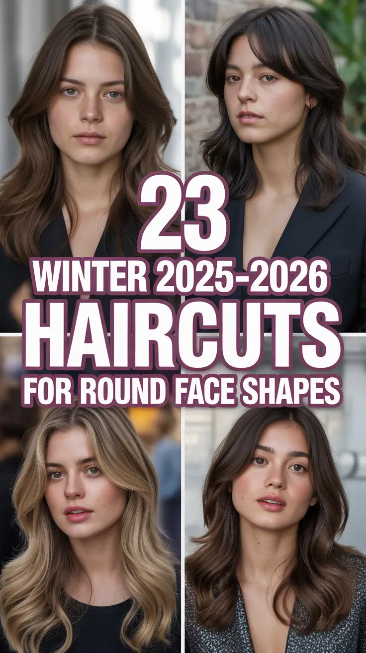 Winter 2025–2026 Haircuts for Round Face Shapes: The Best Bob, Pixie & Layered Styles for Every Mood