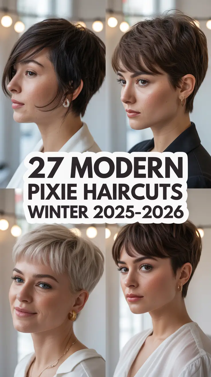 Modern Pixie Haircuts Winter 2025–2026: Stunning Short & Wavy Styles for Trendy Women