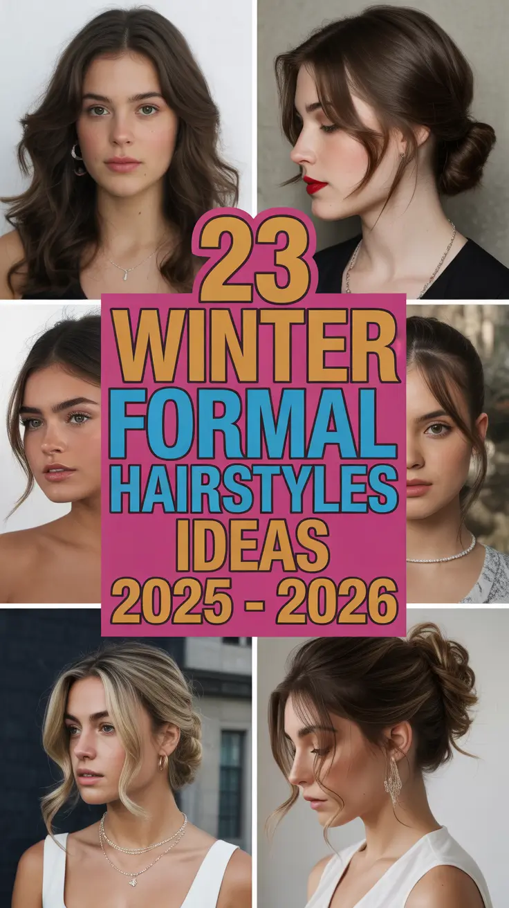 Winter Formal Hairstyles Ideas 2025–2026: Elegant, Easy & Cute Looks for Every Hair Type