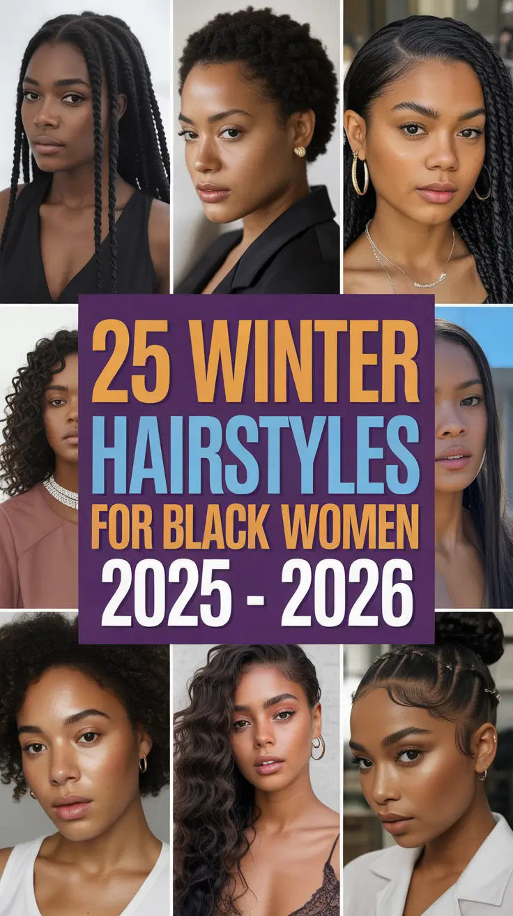 Winter Hairstyles for Black Women 2025–2026: Elegant, Natural & Protective Hair Trends to Try This Season