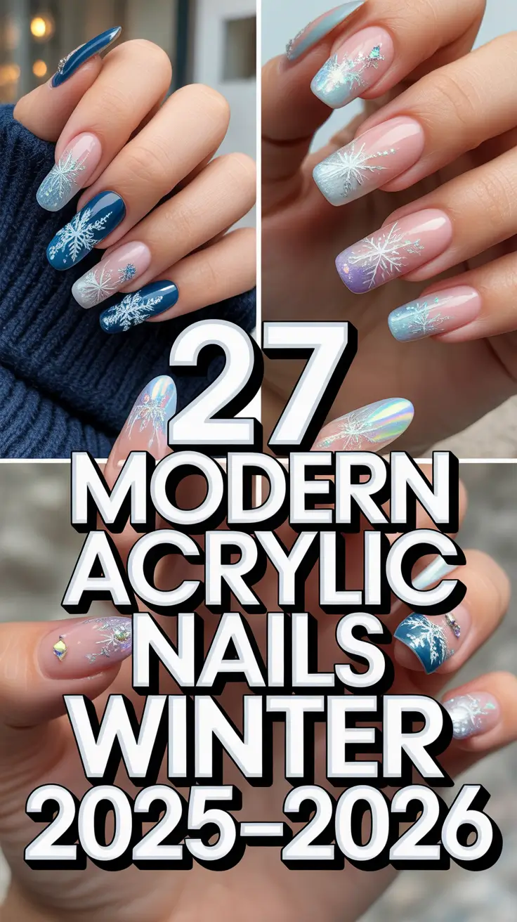 Modern Acrylic Nails Winter 2025–2026: Trendy Designs and Inspiring Ideas for the Cold Season