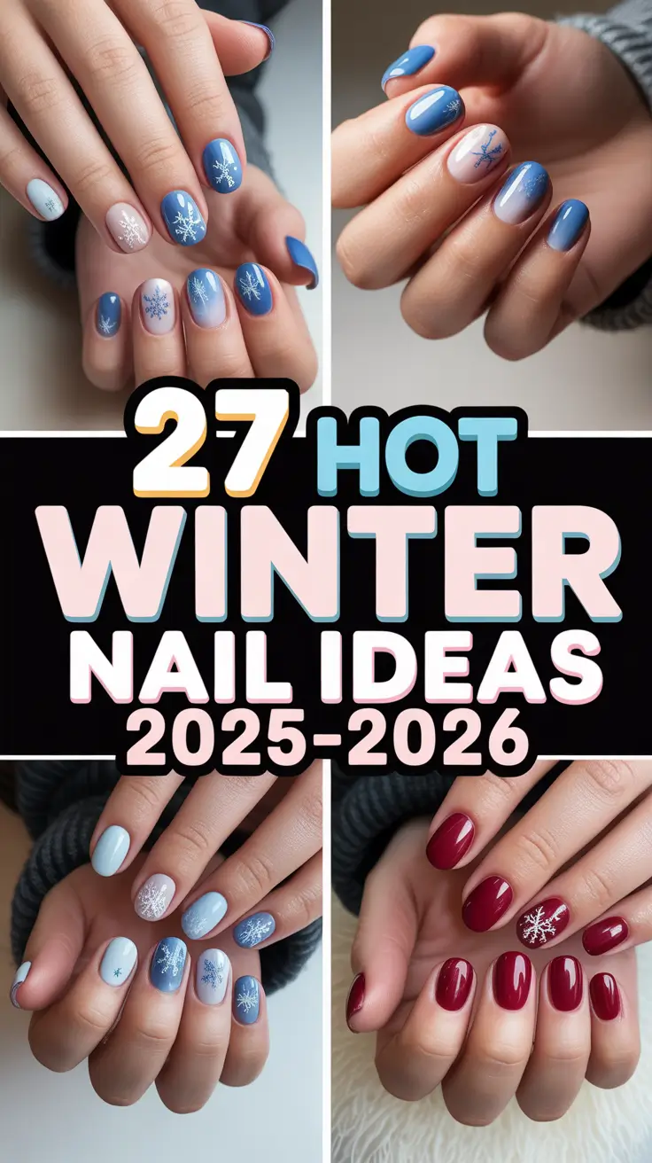 Hot Winter Nail Ideas 2025–2026: Classy, Cute & Trendy Manicures for the Cold Season