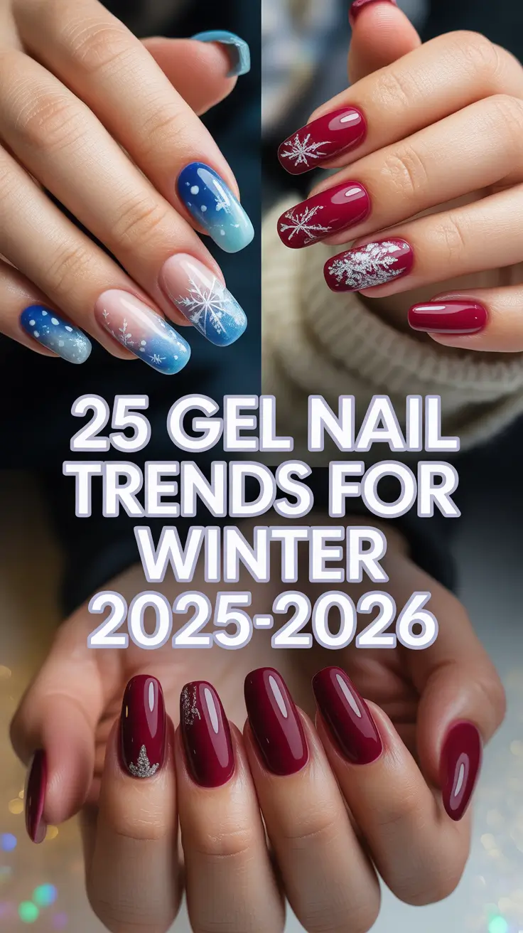 Gel Nail Trends for Winter 2025–2026: Chic Colors, Classy Designs & Inspiring Ideas