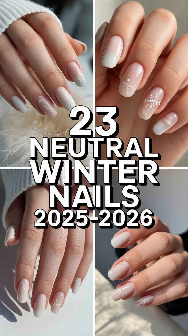 Neutral Winter Nails 2025–2026: Cozy Gel and Acrylic Ideas for a Chic Cold-Season Look