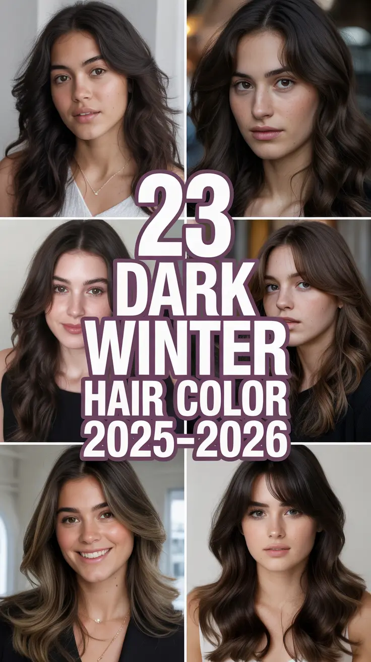 Dark Winter Hair Color 2025–2026: Best Ideas and Palette Inspiration