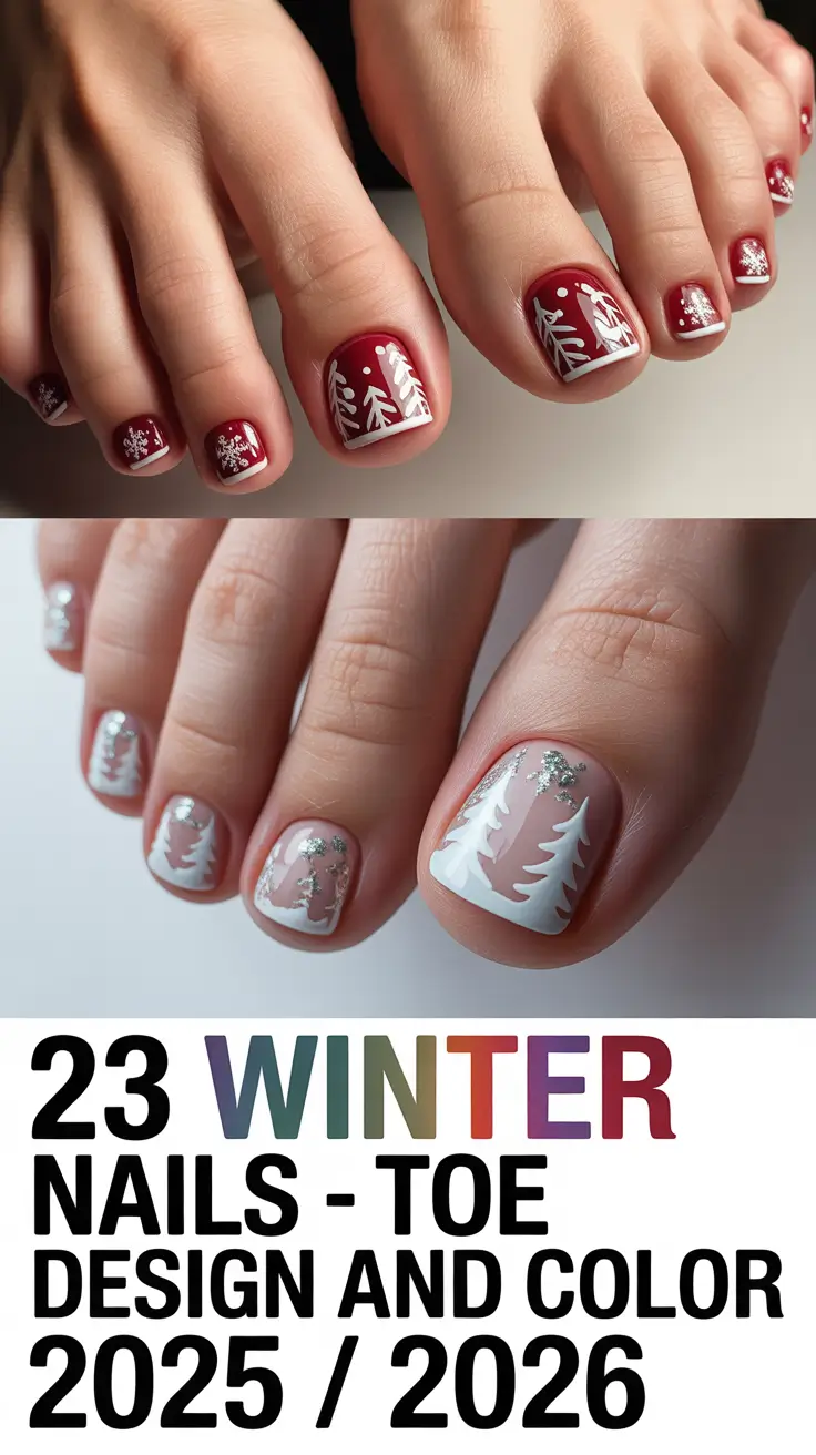 Winter Nails – Toe Design and Color 2025 / 2026: Chic Pedicure Ideas, Trends & Inspo for the Cold Season