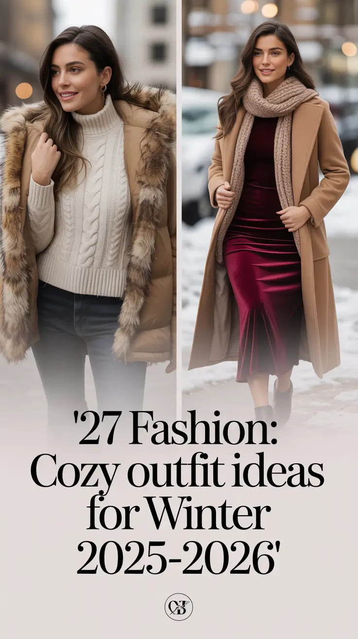 Fashion Cozy Outfit for Winter 2025 - 2026: Comfy & Aesthetic Style Ideas