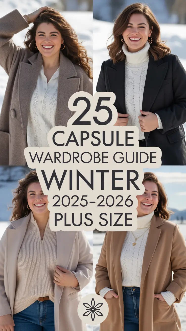 Capsule Wardrobe Guide Winter 2025–2026 Plus Size: Stylish Outfits, Coats & Smart Casual Ideas