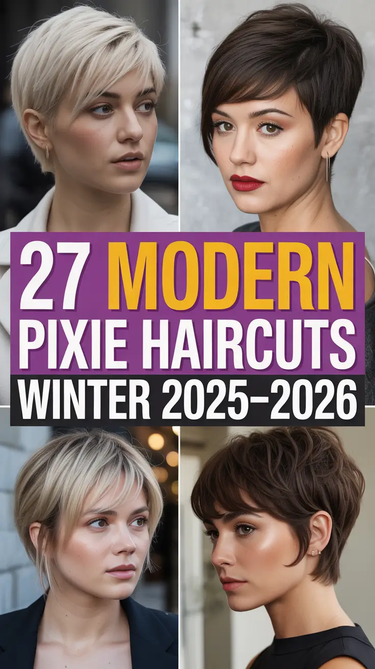 Modern Pixie Haircuts Winter 2025–2026: Stunning Short & Wavy Styles for Trendy Women