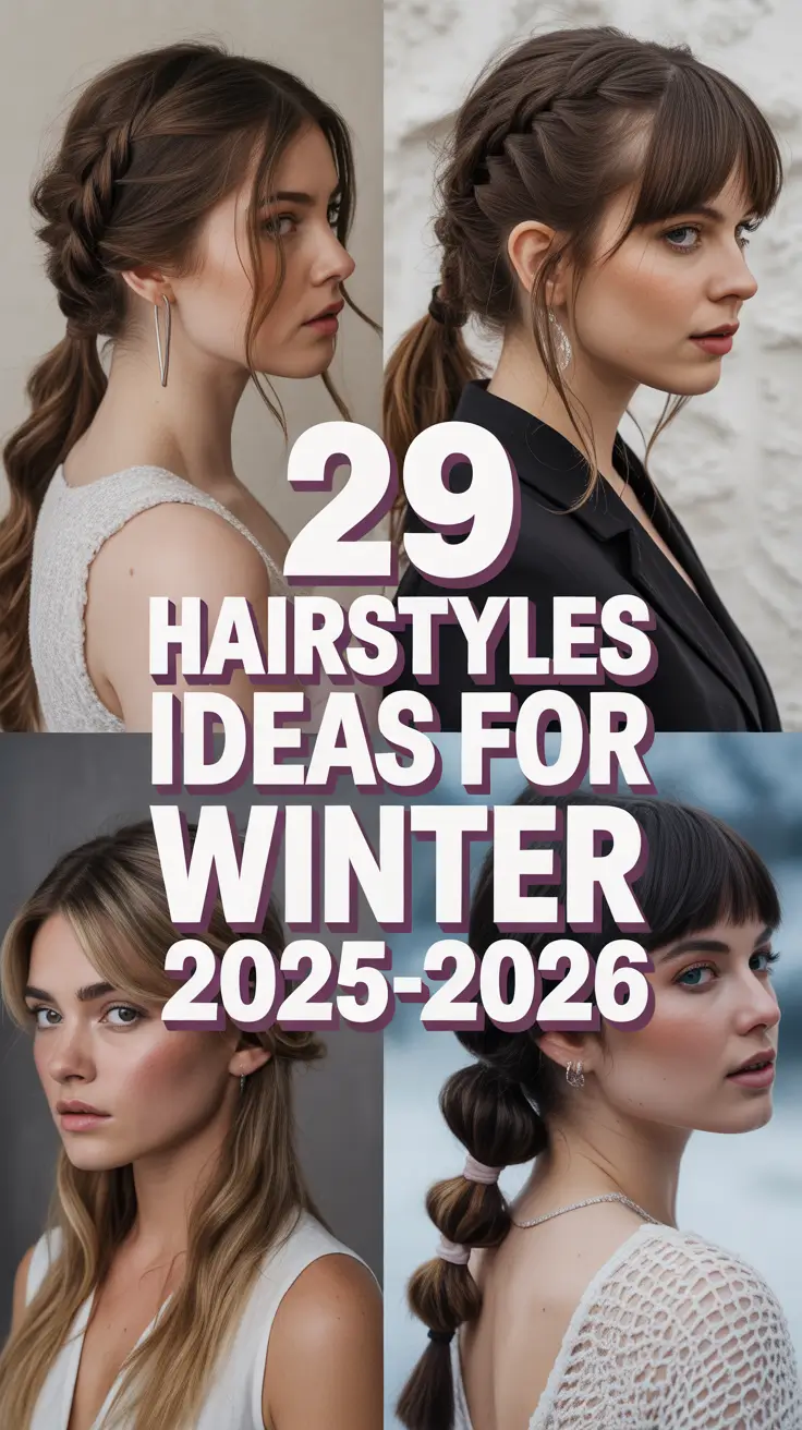 Hairstyles Ideas for Winter 2025–2026: Cute, Cozy & Aesthetic Trends to Try Now