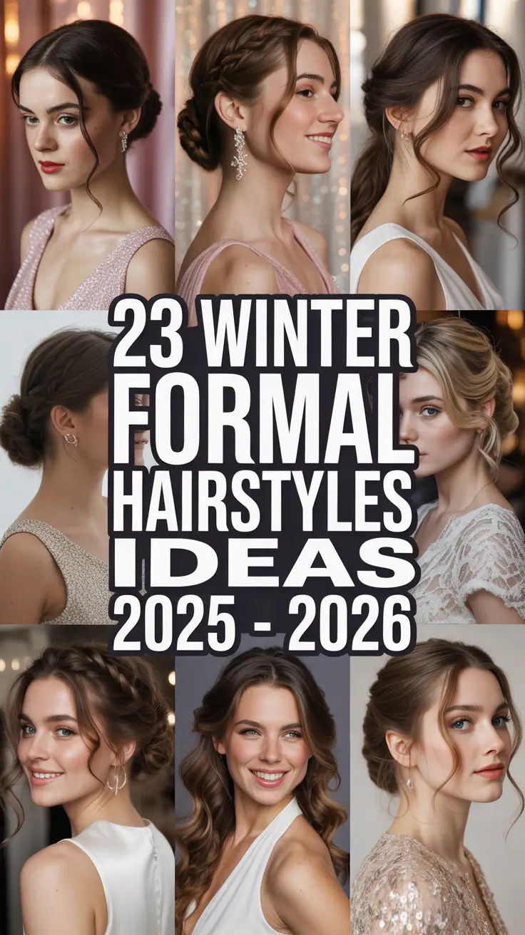 Winter Formal Hairstyles Ideas 2025–2026: Elegant, Easy & Cute Looks for Every Hair Type