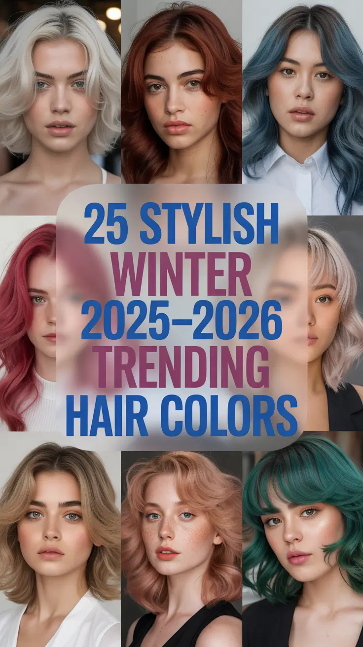 Stylish Winter 2025–2026 Trending Hair Colors: Fresh Ideas for Every Woman