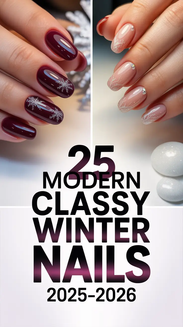Modern Classy Winter Nails 2025–2026: Chic Simple Designs & Inspo for a Polished Look
