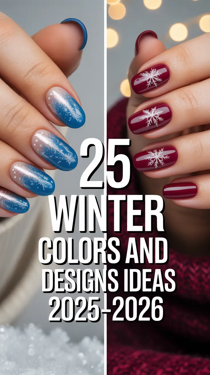 Winter Nail Colors and Designs Ideas 2025–2026: Chic, Cozy & Creative Manicure Trends for the Season