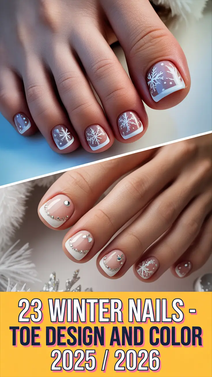 Winter Nails – Toe Design and Color 2025 / 2026: Chic Pedicure Ideas, Trends & Inspo for the Cold Season