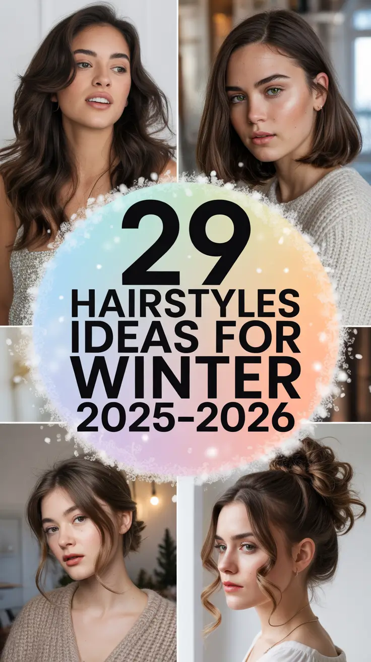 Hairstyles Ideas for Winter 2025–2026: Cute, Cozy & Aesthetic Trends to Try Now